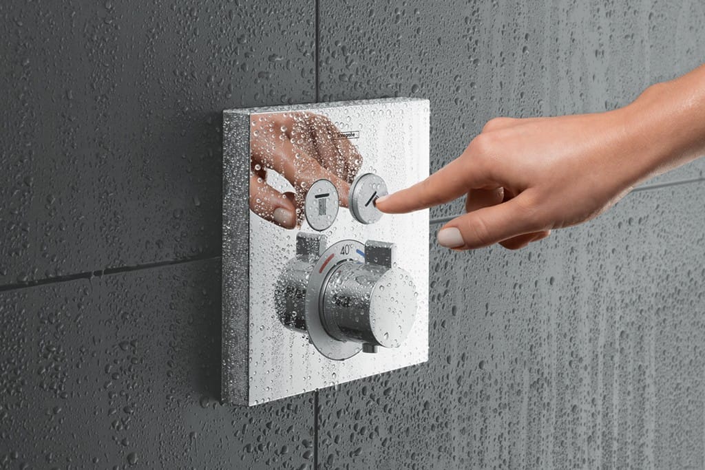 Hansgrohe ShowerSelect push button