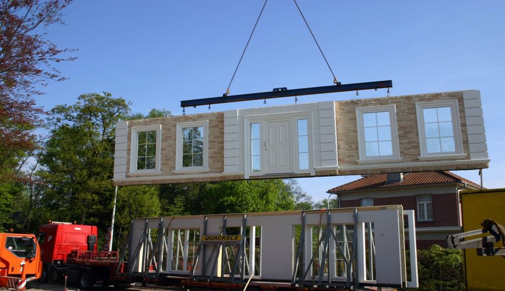 Prefab wall installation