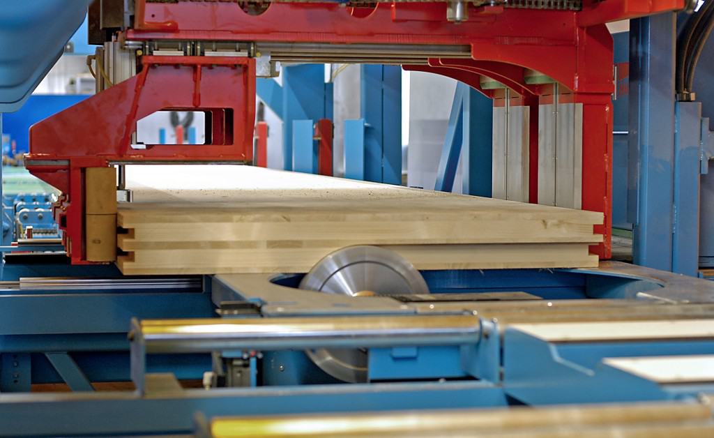 Hundegger automated  equipment processing CLT panels