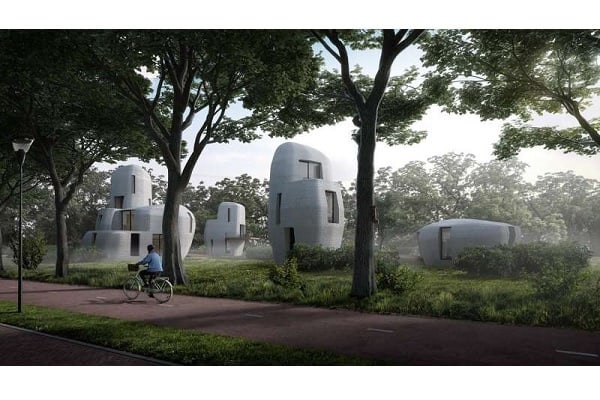 fordøjelse Insister Flyselskaber World's first habitable 3D printed houses being built in the Netherlands -  Building Connection